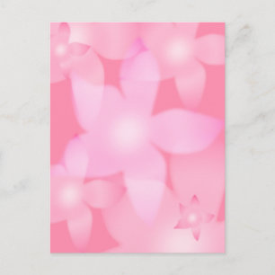 Cartão Postal Escape Floral Rosa