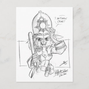 Cartão Postal Escarlet_Polícia