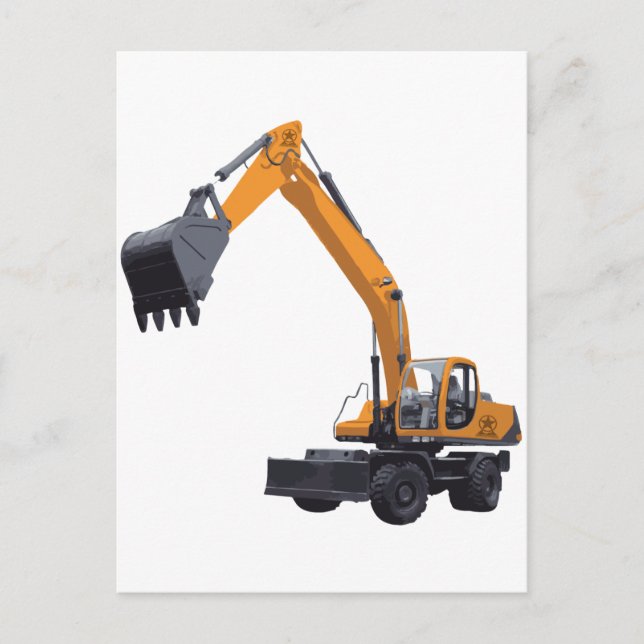 Cartão Postal Escavador Grande Bagger (Frente)