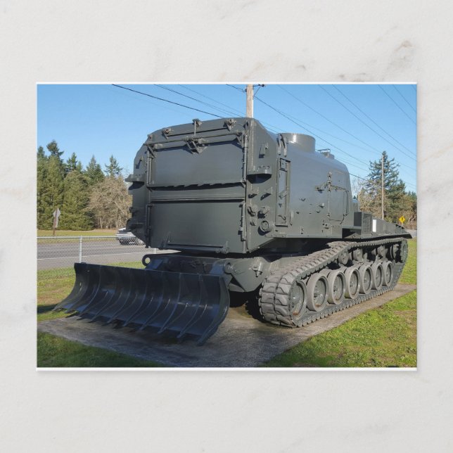 Cartão Postal Escavadora Blindada Militar (Frente)
