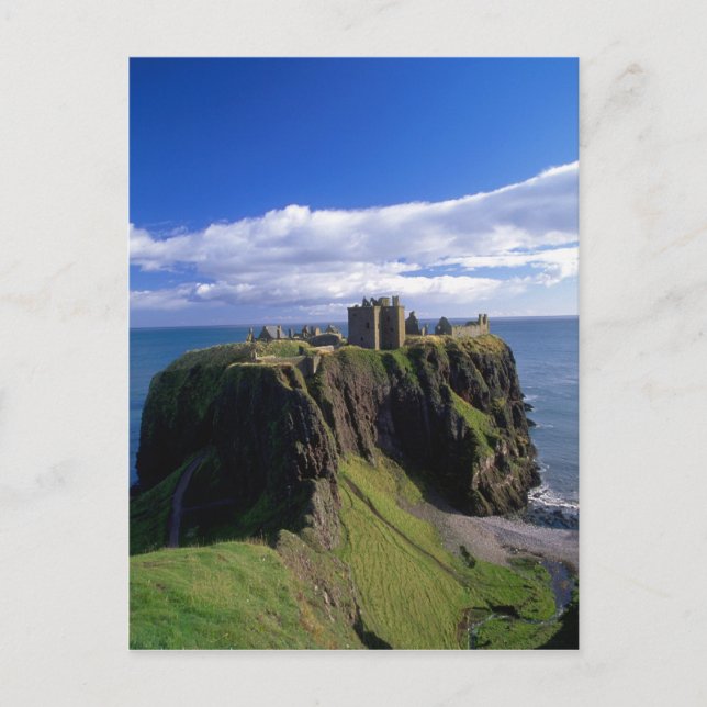 Cartão Postal Escócia, Aberdeen. Castelo de Dunnotar. (Frente)