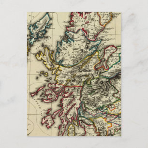 Cartão Postal Escócia antiga, moderna