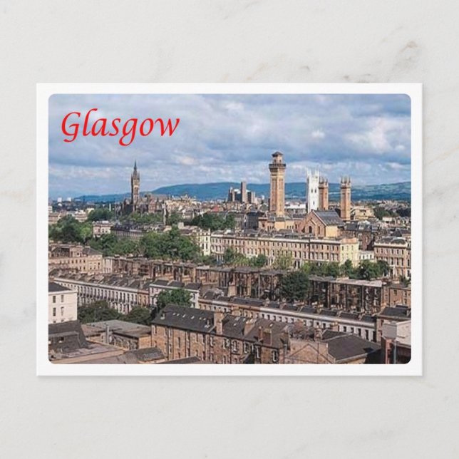 Cartão Postal Escócia - Glasgow - (Frente)