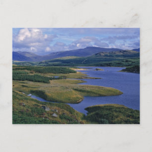 Cartão Postal Escócia, Highland, Wester Ross, Loch Garry. Um