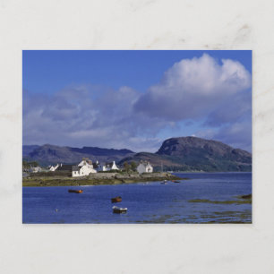 Cartão Postal Escócia, Highland, Wester Ross, Plockton.