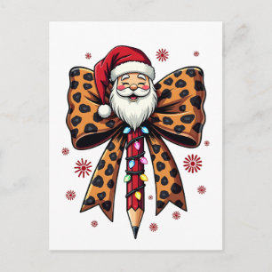 Cartão Postal Escola de arco Santa Claus Coquette