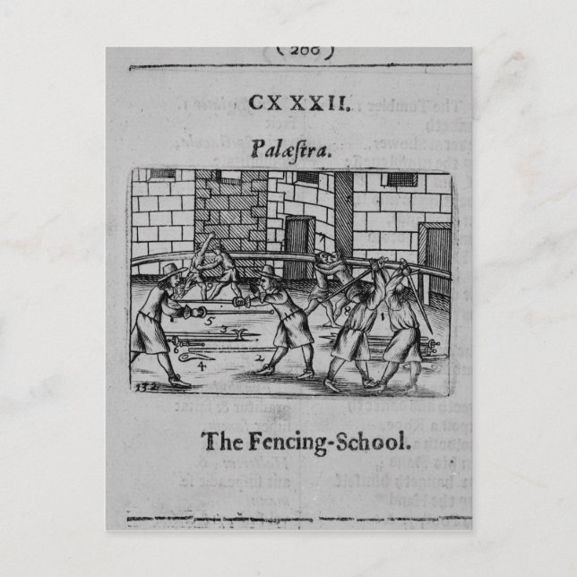 Cartão Postal Escola de Esgrima (Frente)