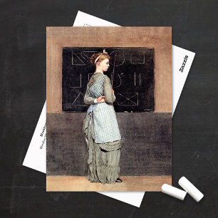 Cartão Postal Escola de Lousa Winslow Homer