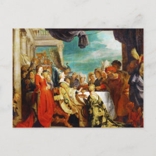 Cartão Postal Escola de Rubens - Alboin e Rosamunde Peter Paul
