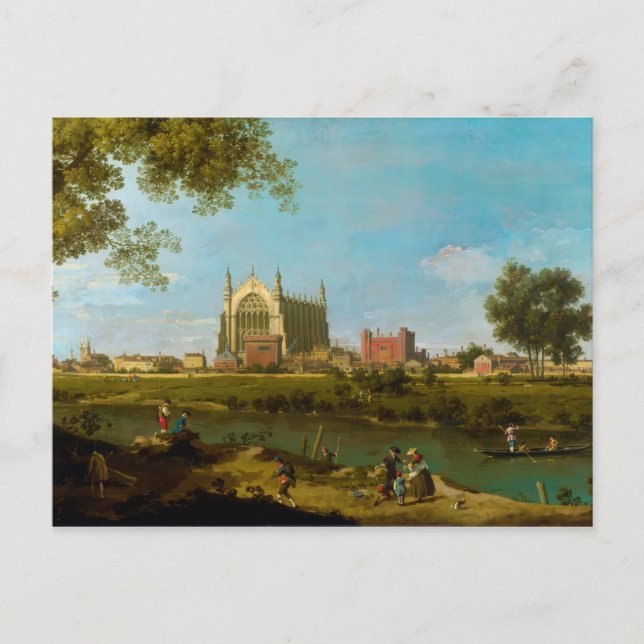 Cartão Postal Escola Eton de Canaletto (1754) (Frente)