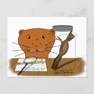 Cartão Postal Escolhendo a casa Oliver The Otter - O casulo
