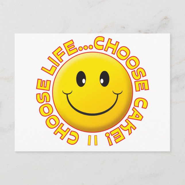 Cartão Postal Escolher Bolo (Frente)