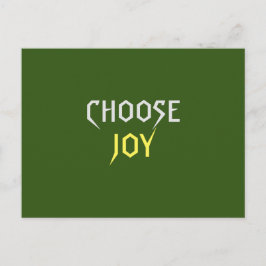 Cartão Postal Escolher Joy