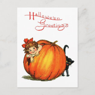 Cartão Postal Esconder e Procurar Halloween