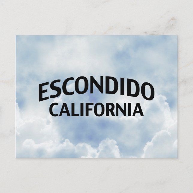 Cartão Postal Escondido California (Frente)
