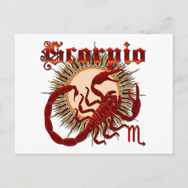 Cartão Postal Escorpião-Design-1 (Frente)