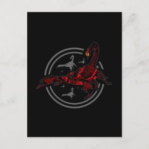 Cartão Postal Escorpião Vermelho