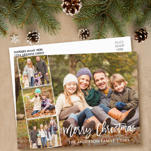 Cartão Postal Escoteiro Feliz Família de Natal 4 Foto