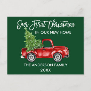 Cartão Postal Escoteiro Verde Primeiro Natal Novo Caminhão-Dom