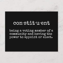 Cartão Postal Escreva seu representante