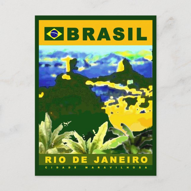 Cartão Postal Escreva sobre a cidade do Rio de Janeiro (Frente)