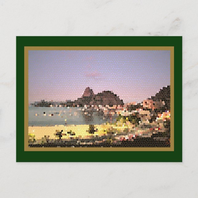 Cartão Postal Escreva sobre açúcar loaf rio (Frente)