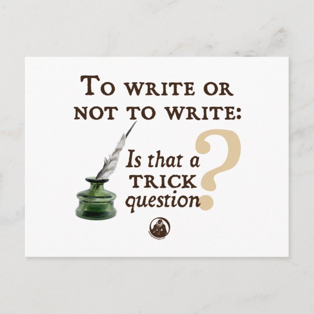 Cartão Postal Escrever ou Não Escrever (Frente)