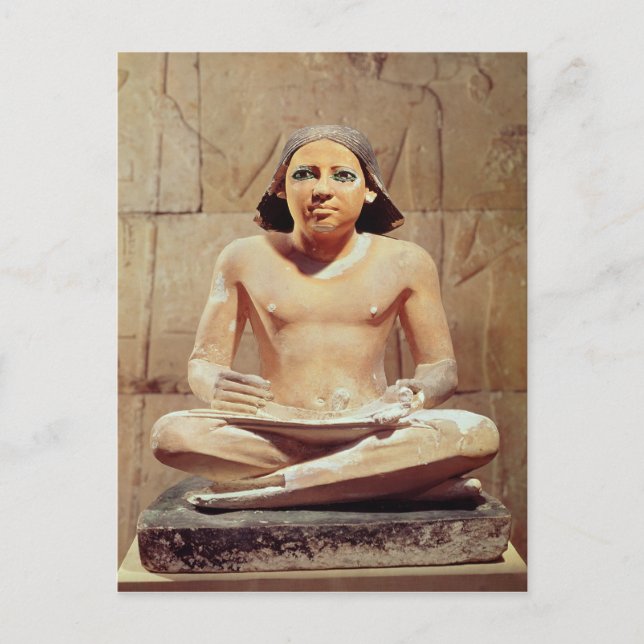 Cartão Postal Escriba sentado de pernas cruzadas (Frente)