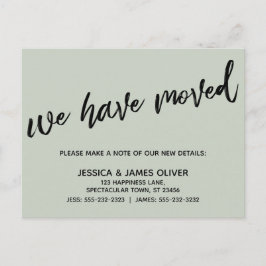 Cartão Postal Escrita manual Simples Movimentamos a Sábio da Tip