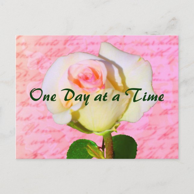 Cartão Postal Escrito com Rosa ODAT (Frente)
