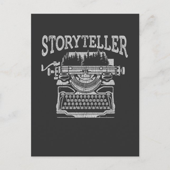 Cartão Postal Escritor de contadores de histórias, Escritor de f (Frente)