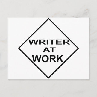 Cartão Postal Escritor no Trabalho - Presente para Escritores