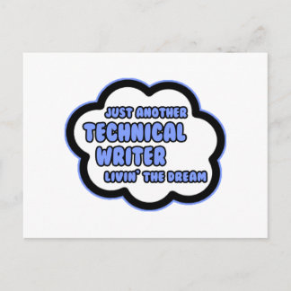 Cartão Postal Escritor técnico .. Vivendo O Sonho