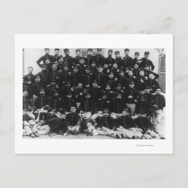 Cartão Postal Escritores de Infantaria Gregos FotografiaGrécia (Frente)