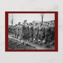 Cartão Postal Escritório Africano Americano Inspeciona Tropas