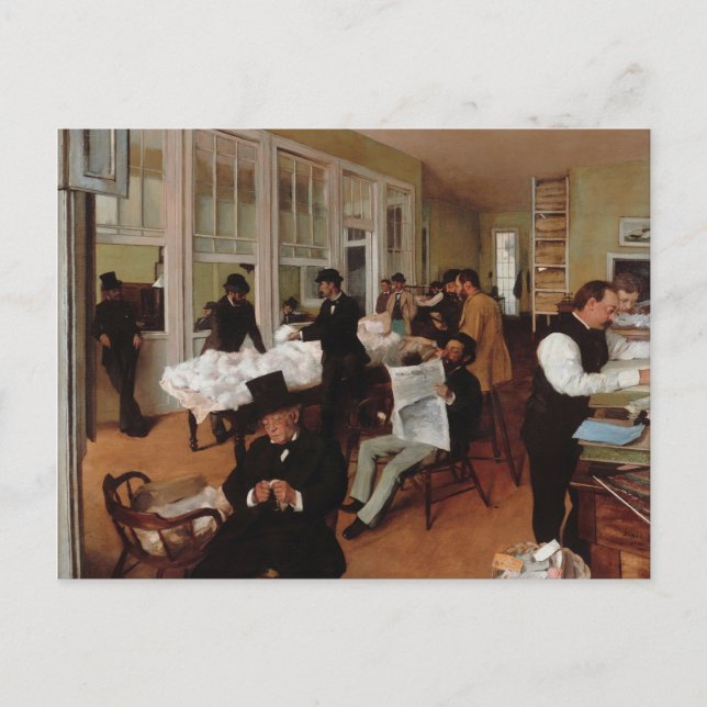 Cartão Postal Escritório de Algodão em Nova Orleans - Edgar Dega (Frente)