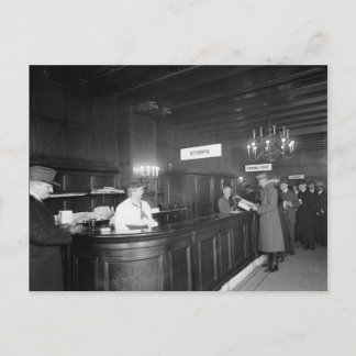 Cartão Postal Escritório do Posto de Construção Riggs