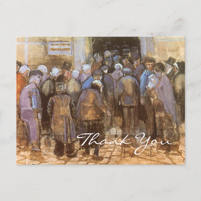 Cartão Postal Escritório Estadual de Loteria de Van Gogh (Frente)