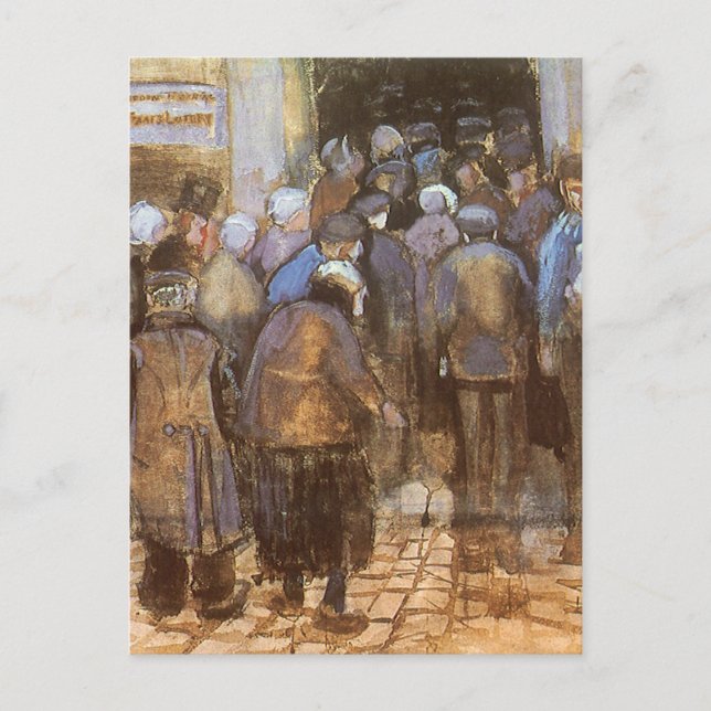 Cartão Postal Escritório Estadual de Loteria de Vincent van Gogh (Frente)