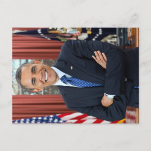 Cartão Postal Escritório Oval Oficial Retrato Presidente Obama