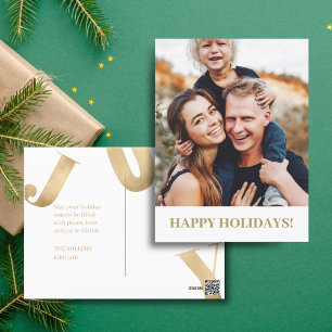 Cartão Postal Escritura de Fé de Natal de Festa de Natal para a 