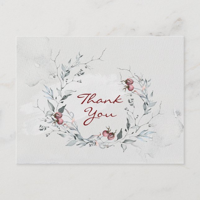 Cartão Postal Escritura Inspiradora Filipenses 1:3 Obrigado (Frente)