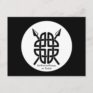 Cartão Postal Escudo Celta, MeWarriorWoman no Twitch 