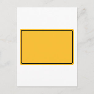 Cartão Postal Escudo de cidade para texto próprio