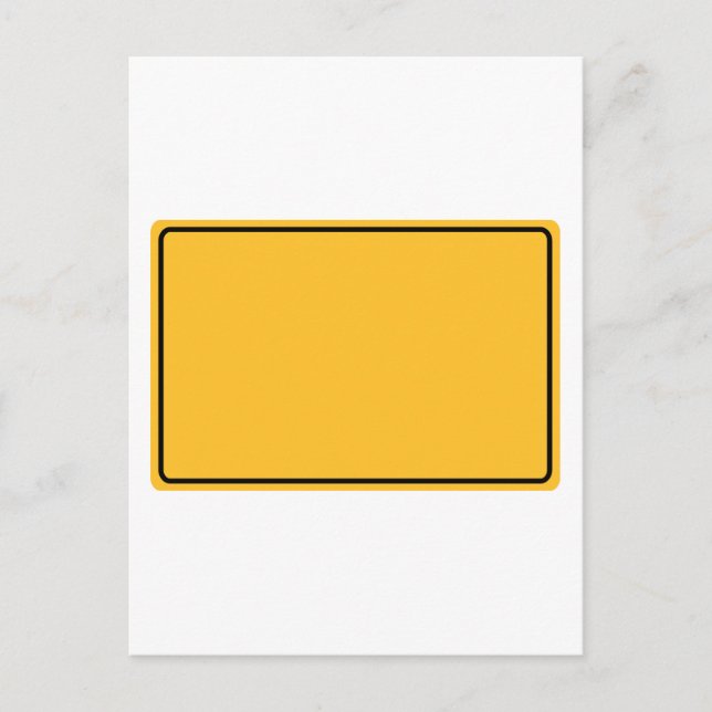 Cartão Postal Escudo de cidade para texto próprio (Frente)