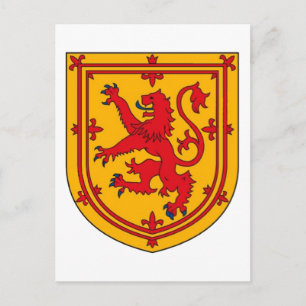 Cartão Postal Escudo do Leão Rampante da Escócia