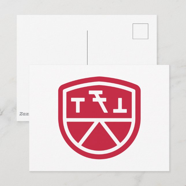 Cartão Postal Escudo Phi Sigma Kappa (Frente/Verso)