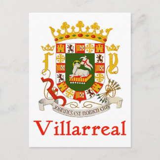 Cartão Postal Escudo Villarreal de Porto Rico