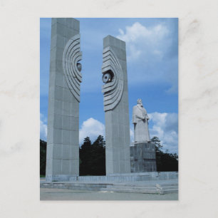 Cartão Postal Escultura Atom na Rússia