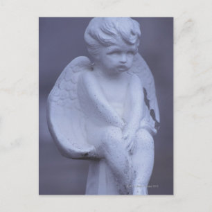 Cartão Postal Escultura de anjo
